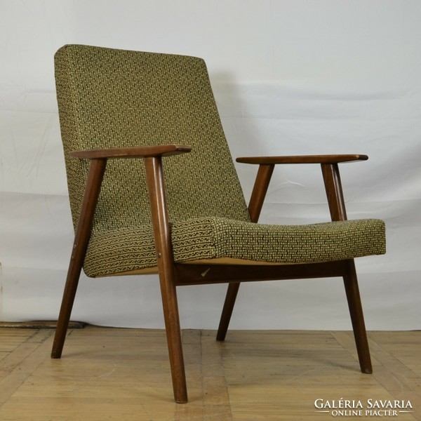 Czechoslovakian retro mier armchair mid-century armchair (2 pieces)