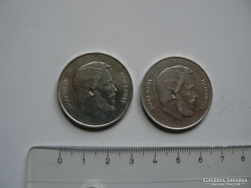 2 silver coins, 5 HUF, Republic of Hungary 1947, original! (4.)