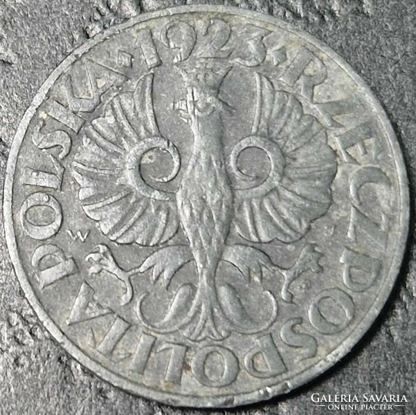 Lengyelország 20 Groszi (garas), 1923, Cink /nem mágneses/