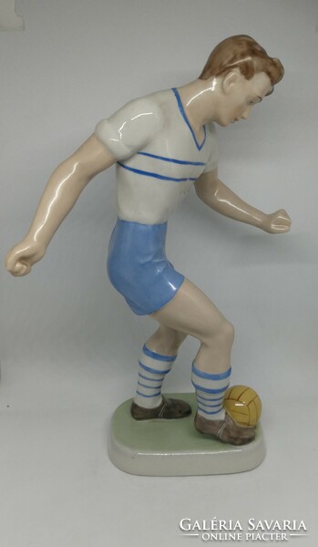 Drasche porcelain large football player 