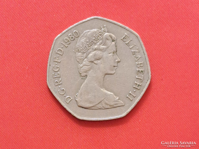 1980. England 50 cents (1769)