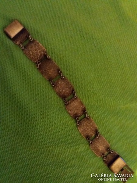 Old copper wrist ornate Celtic pattern lapel bracelet wrist ornament 17 cm long as shown in the pictures