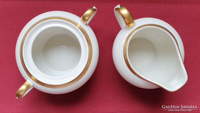 Creidlitz friederike bavaria german porcelain sugar bowl and milk cream pourer