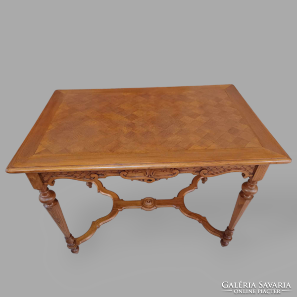 French marquetry dining table