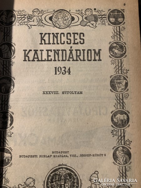 Kincses Kalendárium  1934