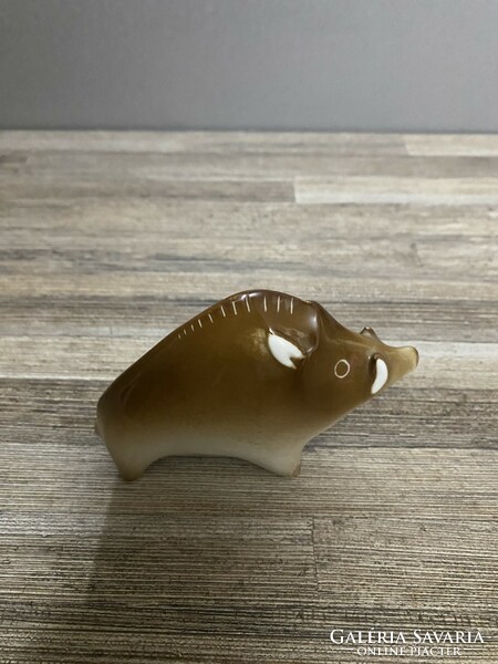 Zsolnay porcelain wild boar