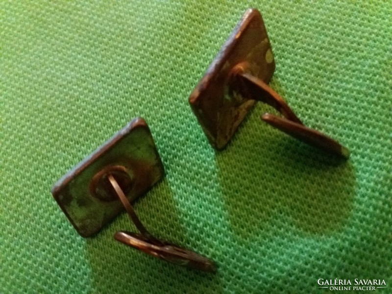 Antique, very nice obsidian stone men's cufflinks, pair, condition according to the pictures.