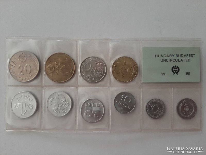 Hungarian monetary series 1989 in original case