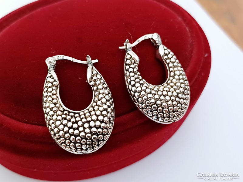 Women's silver earrings