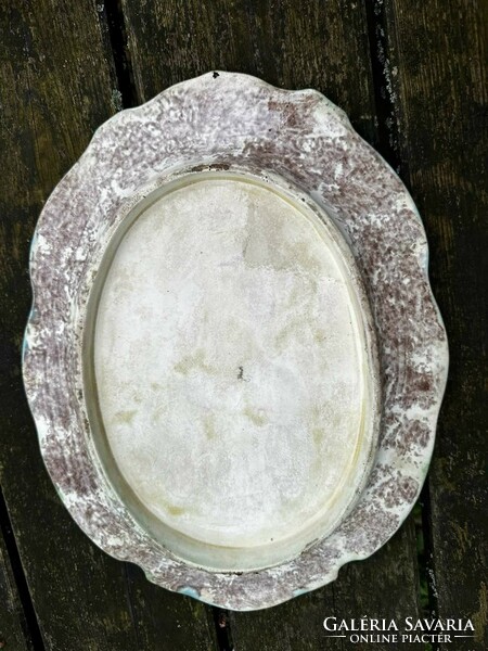 Antique French majolica bowl