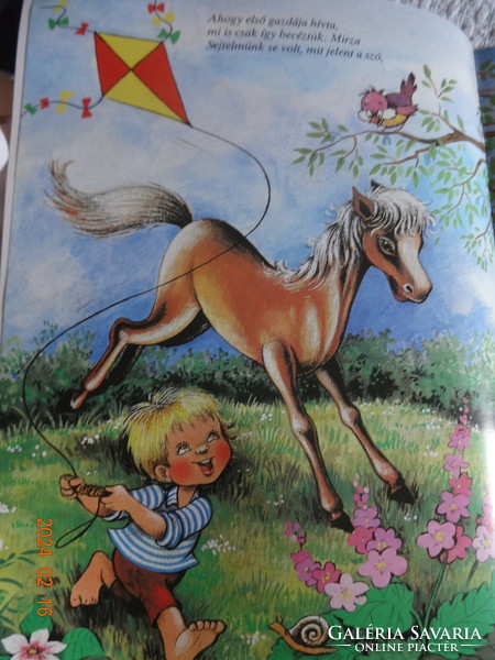 István Simon: mirza - a fairy tale in verse about a little foal with drawings by Zsuzsa Füzesi