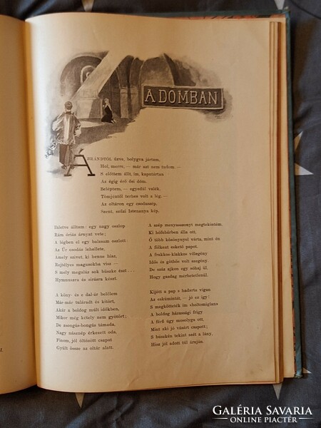 Gottermayer binding!!! Album of poets Christmas disz edition 1901 Pest diary edited by radó antal!