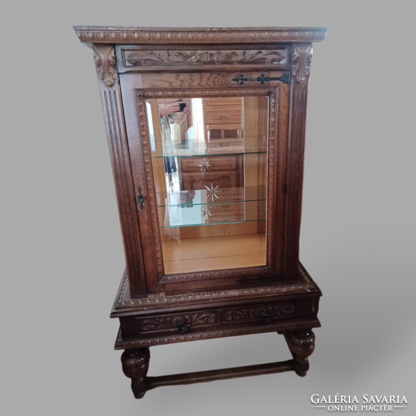 Antique full glass display case