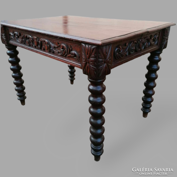 Neo-Renaissance desk, dining table