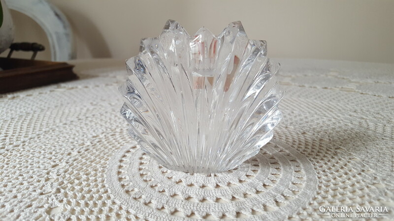 Villeroy & boch lead crystal single-strand candle holder