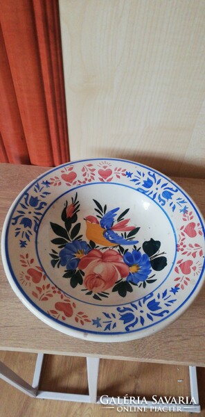 Old antique Apatfalv bird plate