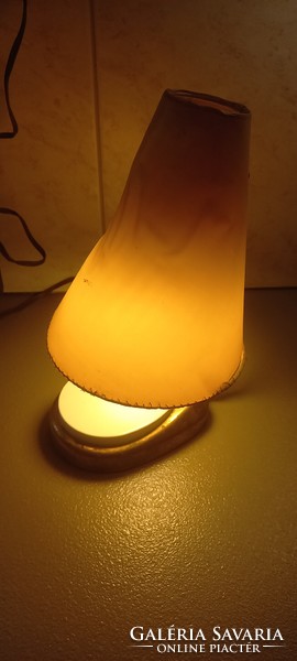Retro table lamp with parchment shade from 1963