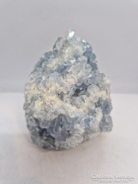 Celestine is a raw mineral