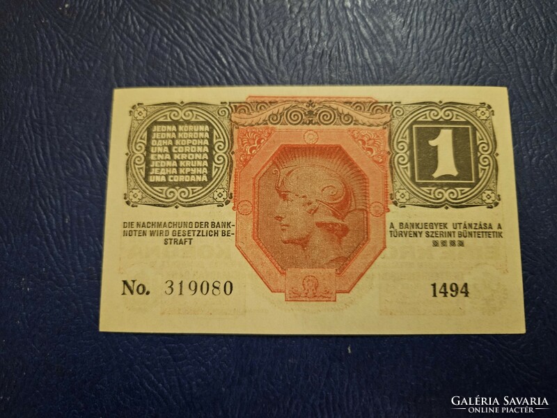 1916 1 crown overstamped