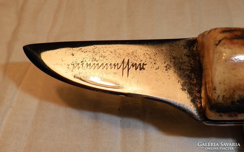 Old nailing knife, marked, from collection