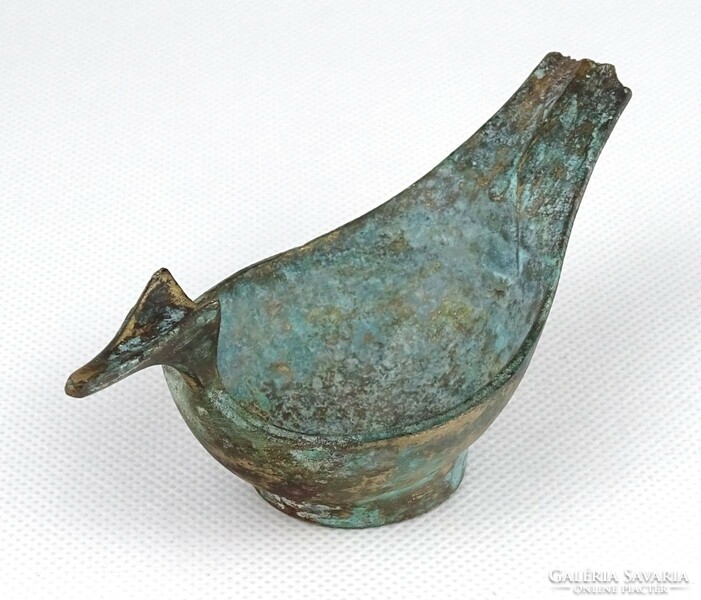 1I734 Patinás bronzkori (?) madár alakú csésze