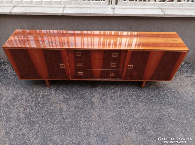 Mid century sideboard,  extra hosszú tálaló, komód, 210 cm
