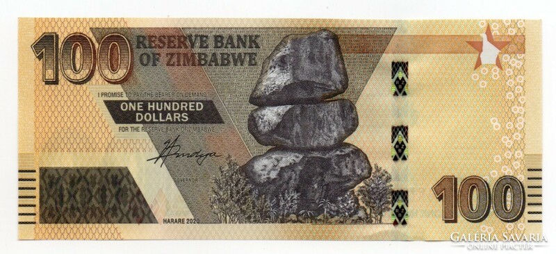 100    Dollár     2020      Zimbabwe