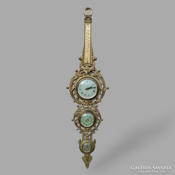 Copper ornament, clock