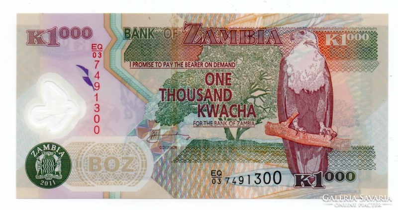 1,000 Kwacha 2011 Zambia