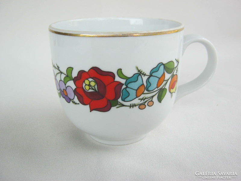 Kalocsai porcelain hand-painted cup mug