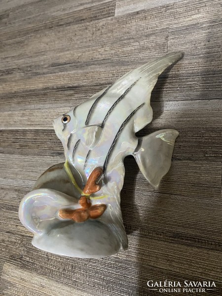 Drasche Kőbányai porcelán hal figura