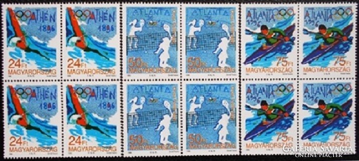 S4326-8n / 1996 Olimpia - Atlanta bélyegsor postatiszta négyestömb
