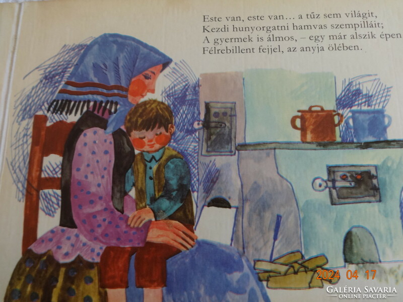 It's evening, it's evening - hardback old storybook with pages by Károly Reich (1981)