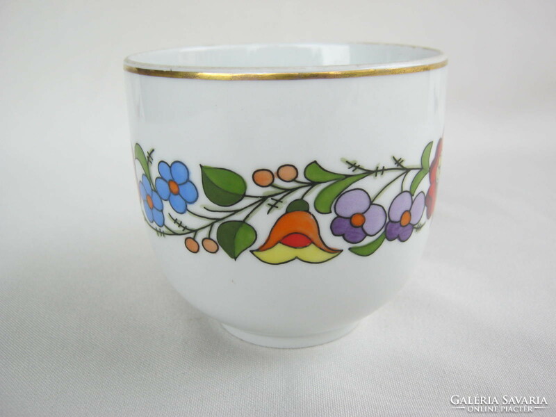 Kalocsai porcelain hand-painted cup mug