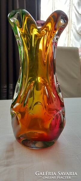 Cseh üveg váza, Karlovarske