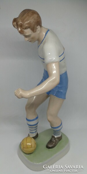 Drasche porcelain large football player 