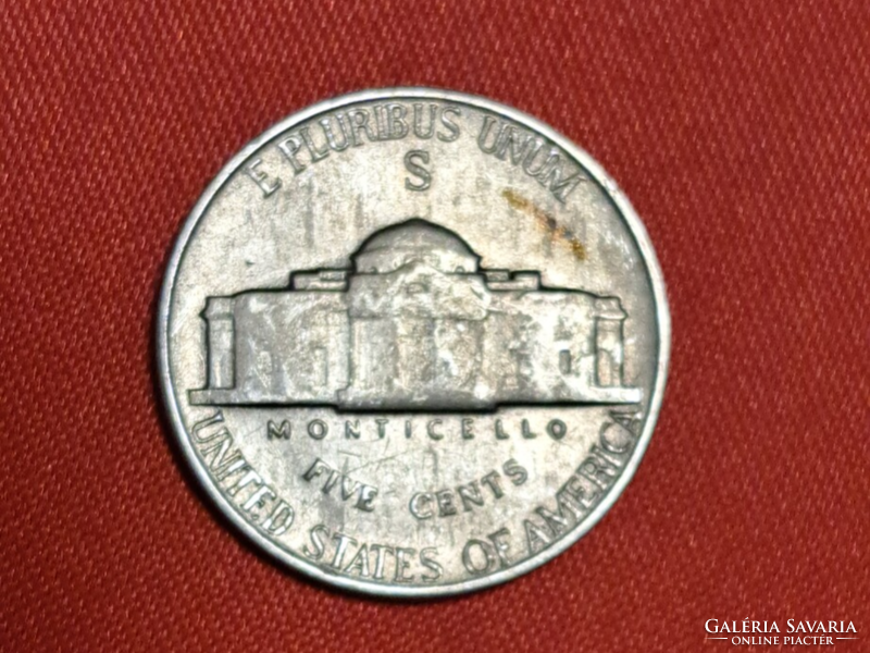 Silver (billon) usa 5 cents, 1945 s1 (751)