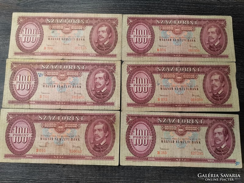 100 Forint 1962 F