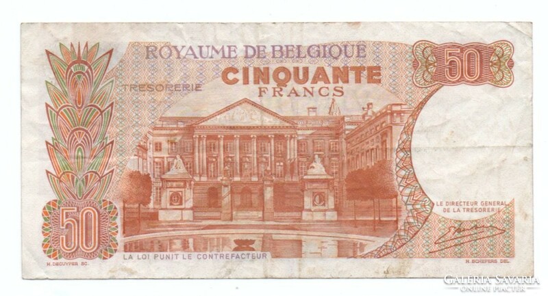 50 Francs 1966 Belgium