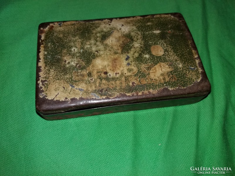 Antique 19th century Waldorf - astoria metal plate cigarette cigar box according to the pictures