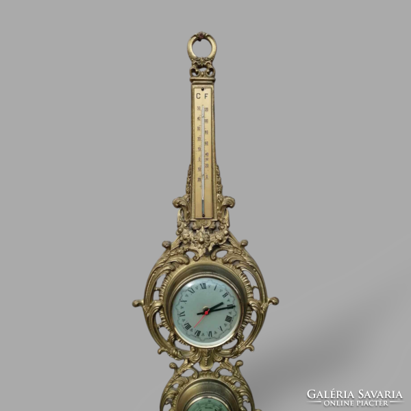 Copper ornament, clock