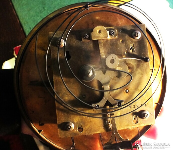 Antique tin German two heavy wall clocks