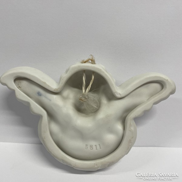 Antique German porcelain holy water container