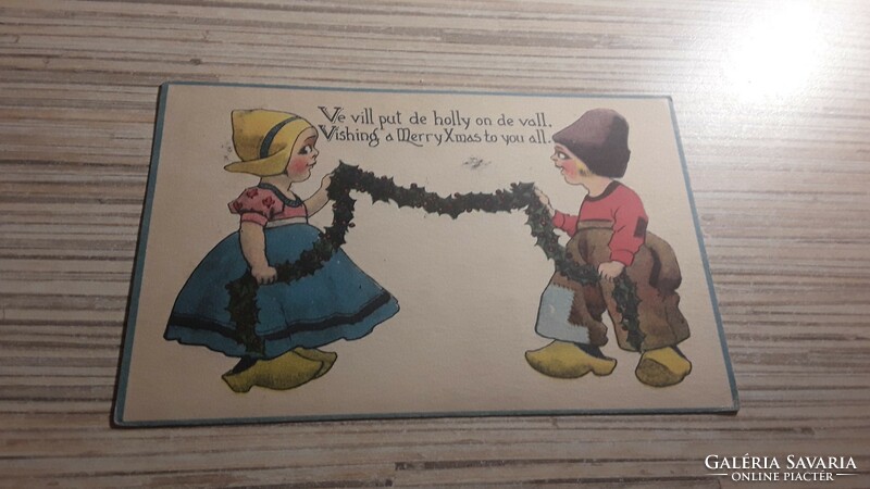 Antique greeting postcard.