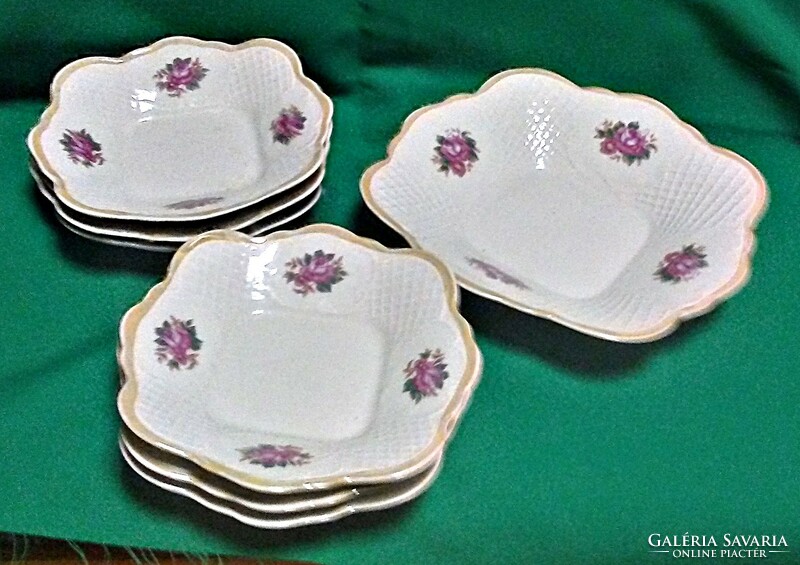 Porcelain salad/cake set (6+1 pcs)