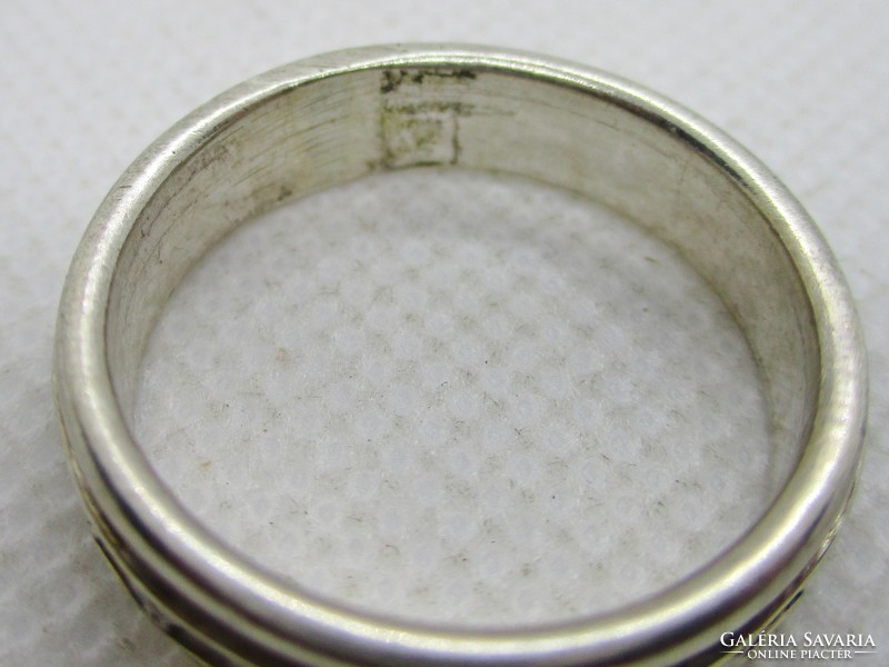 Szép régi kelta motívumos ezüst karikagyűrű