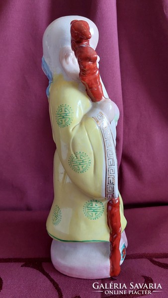 Chinese porcelain statue, oriental sage, 25 cm