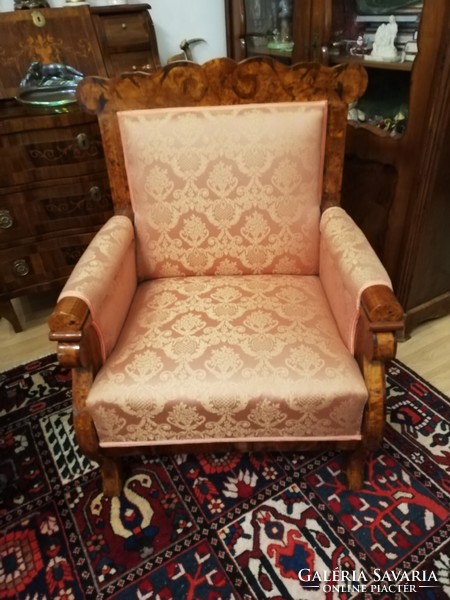 Biedermeier armchair. Renovated.