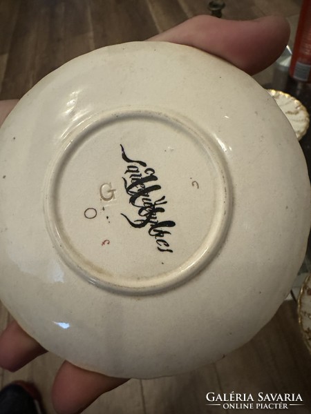 Gilded porcelain marked o.G