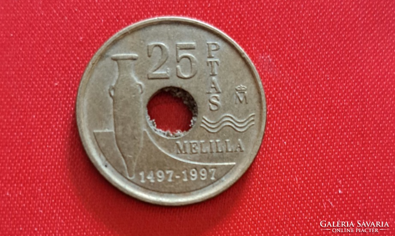 1997.  Spanyolország 25 Peseta,  (1791)